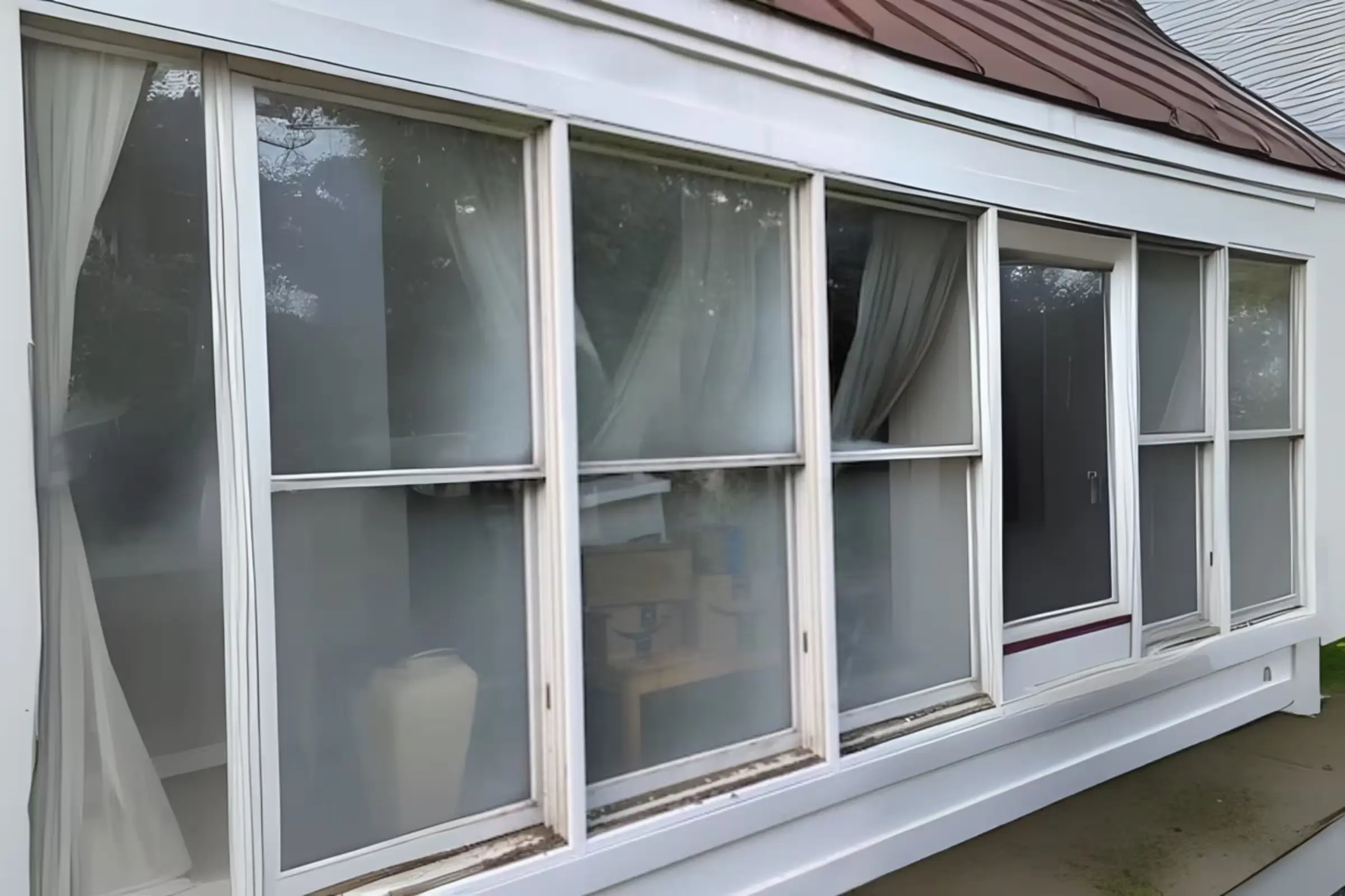 Before window cleaning