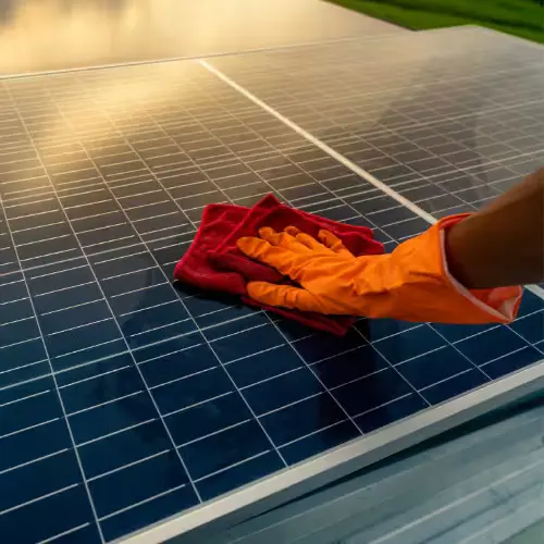 Clean solar panel
